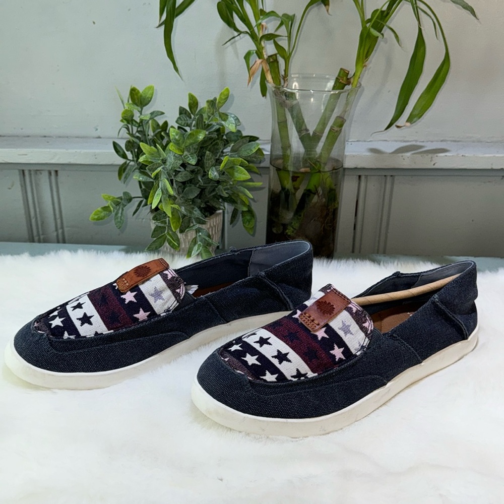 Yellow Box slip ons